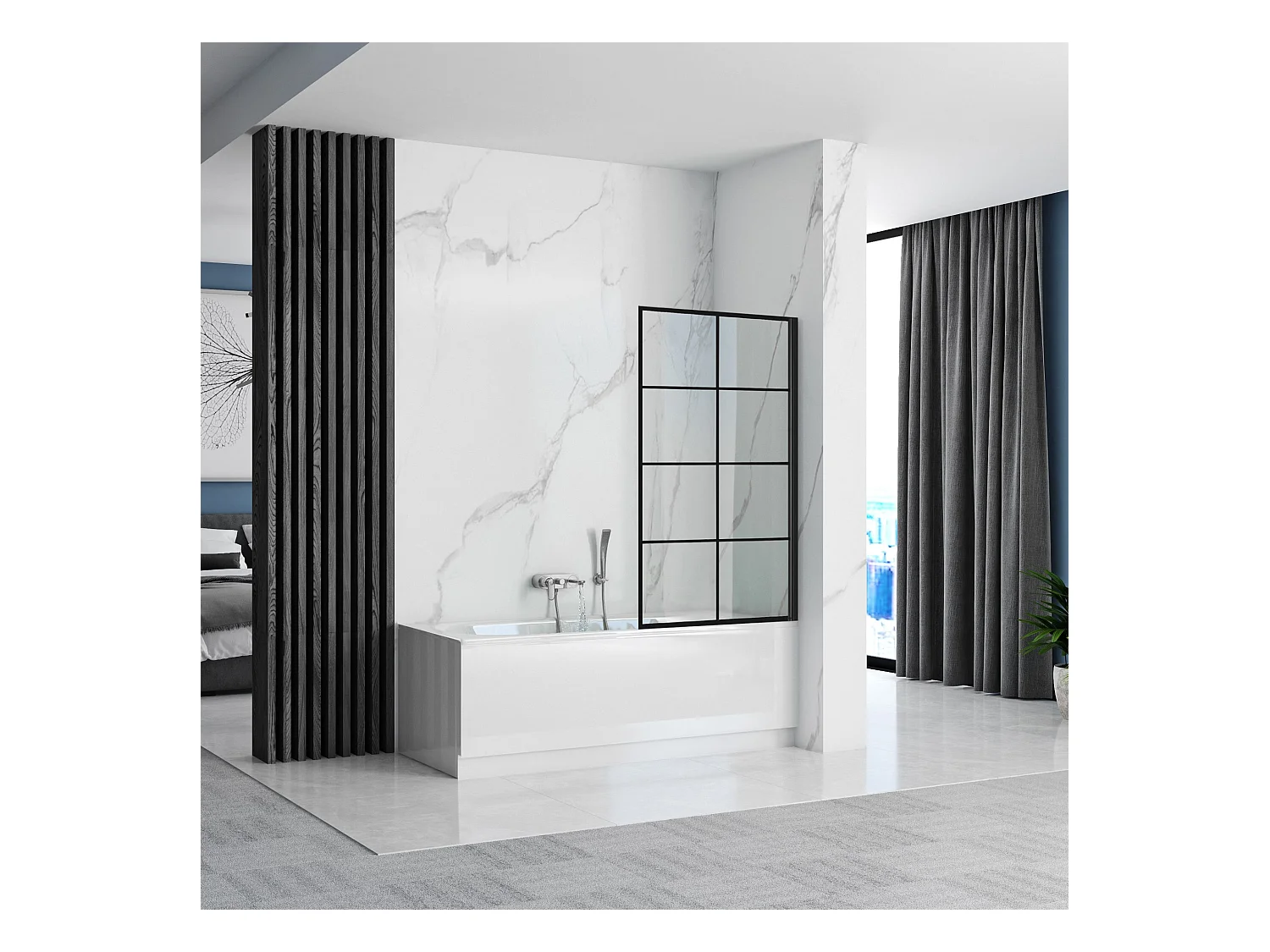 Bad Scherm Rea Lagos-1 80 Black