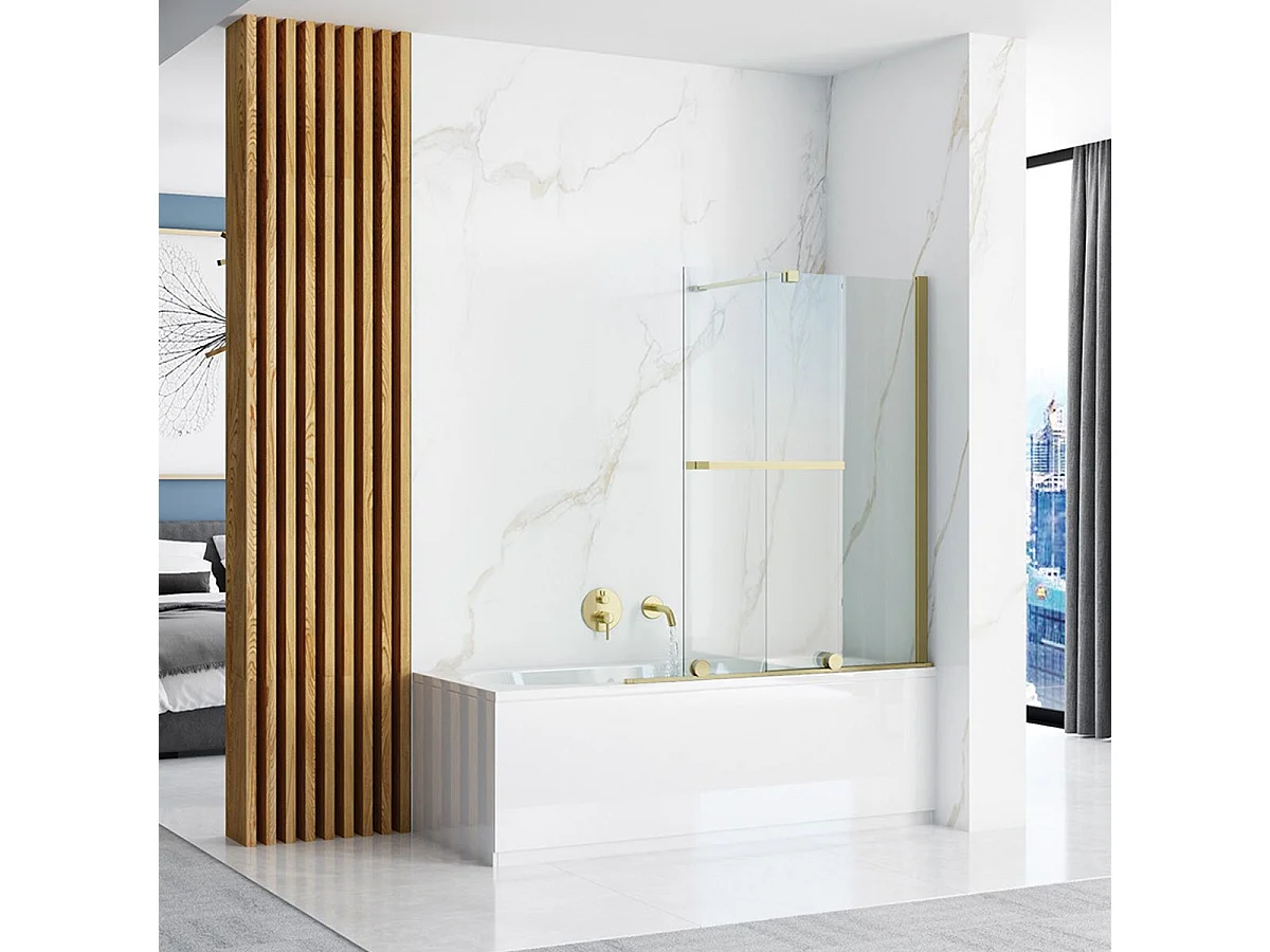 Tela De Banheira Rea Fabian 100 Brush Gold