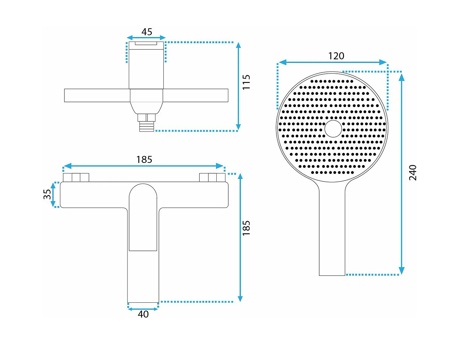 Badmengkraan Rea Avalon Brush Gold