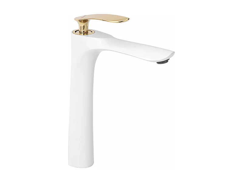 Wastafelkraan Rea Orbit High White/Gold