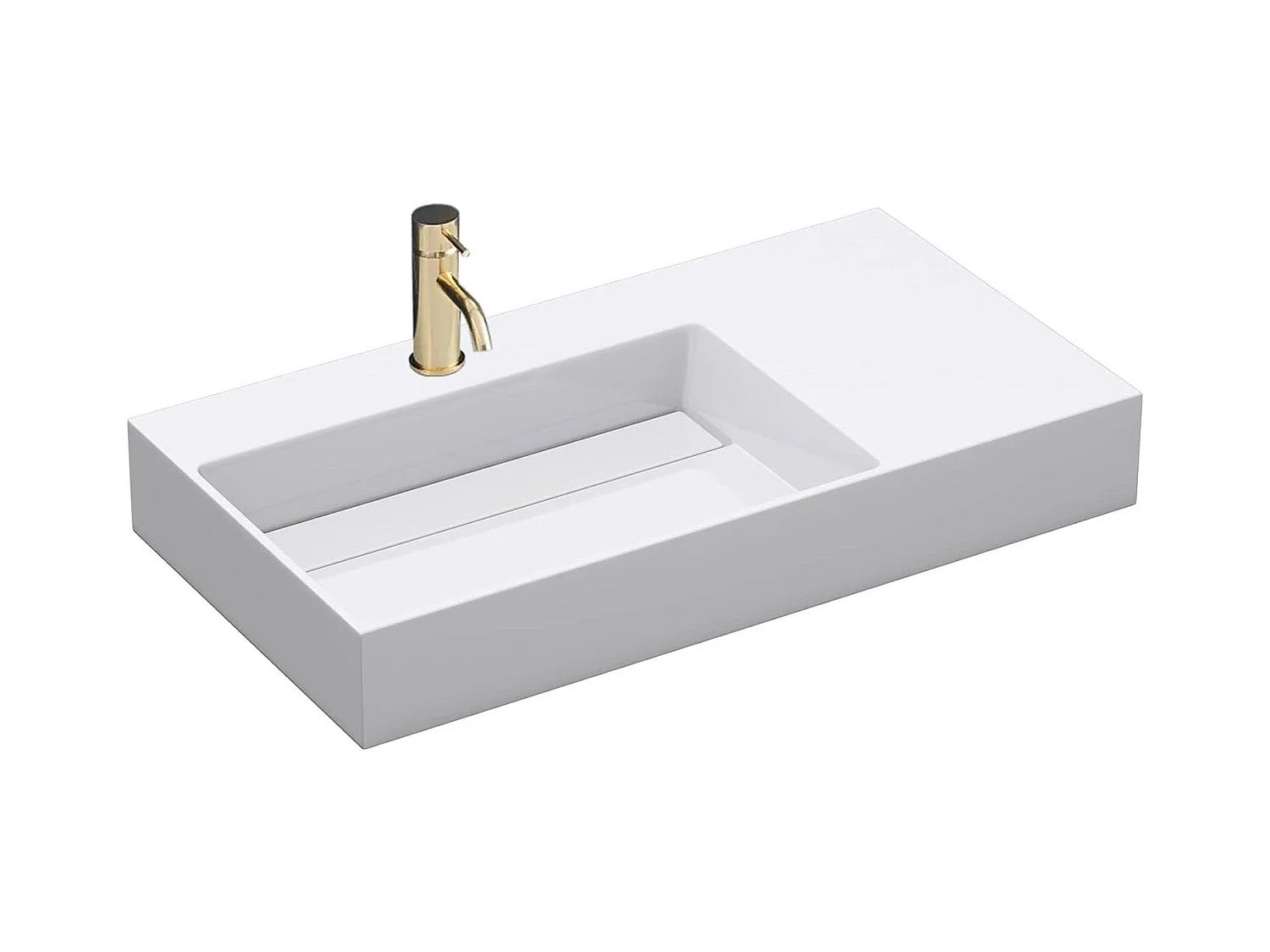 Vasque En Conglomérat Rea Archi 75 White