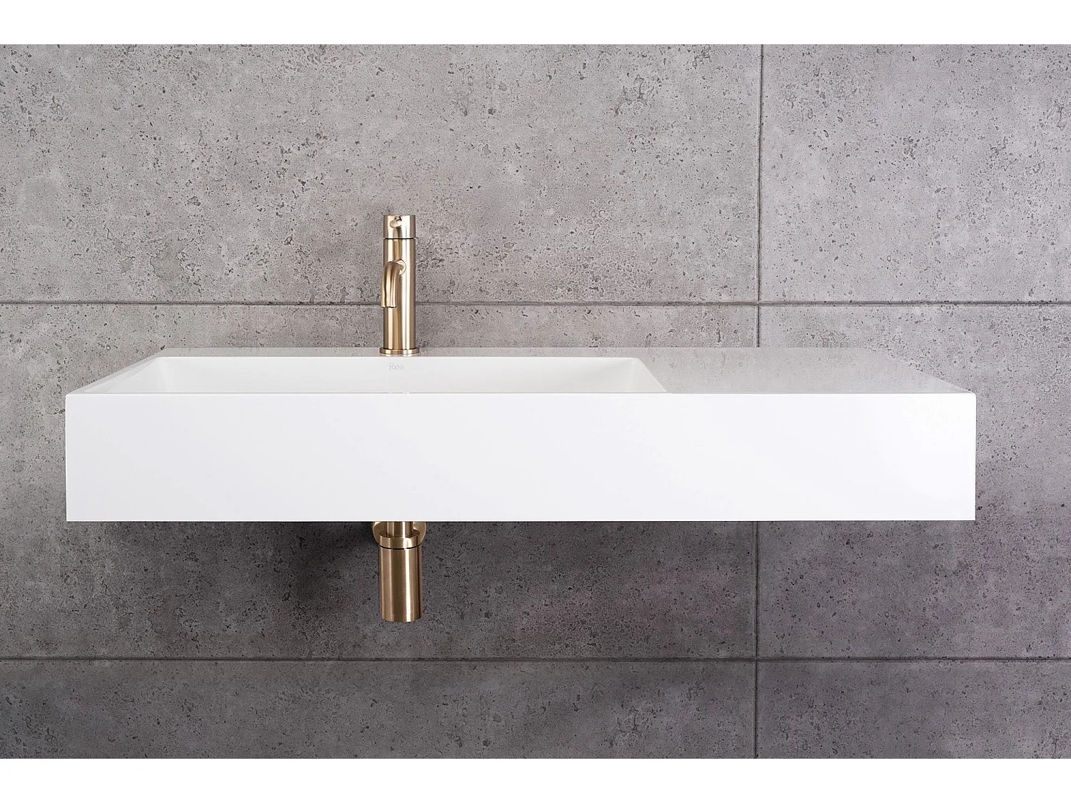 Conglomeraat Wastafel Rea Archi 90 White