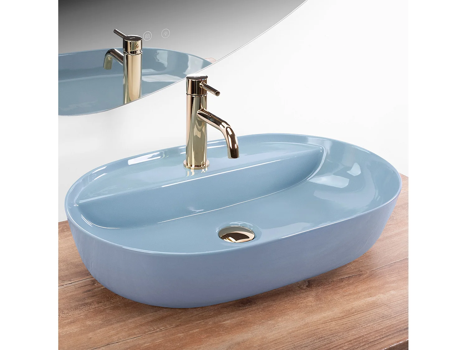 Vasque À Poser Rea Aura 61 Blue