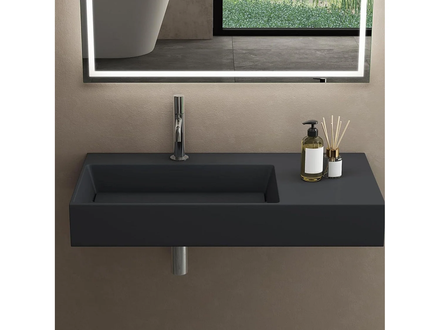 Vasque En Conglomérat Rea Archi 90 Grey