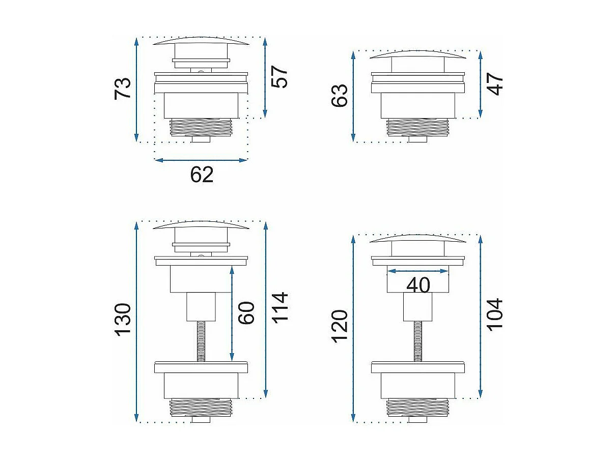 Set Lavabo Sobre Encimera Rea Linda Light Grey + Grifo De Baño Lungo Gold Lungo Gold High + Tapón Gold
