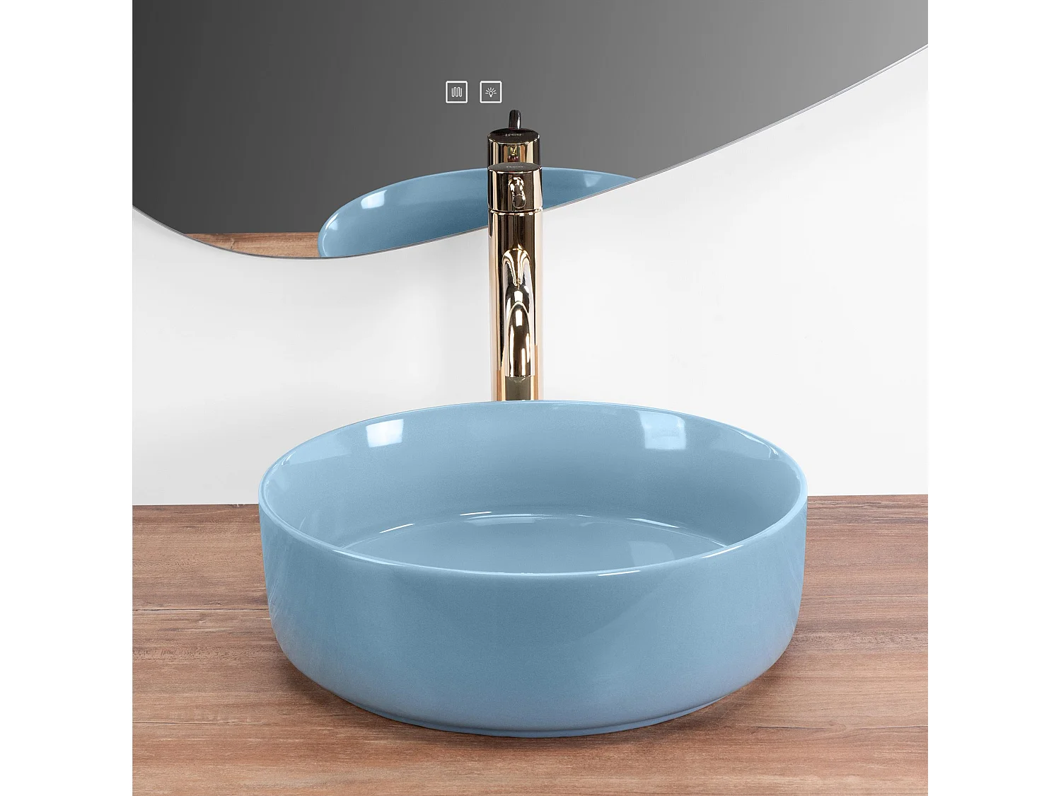 Opzetwastafel Rea Sami Blue