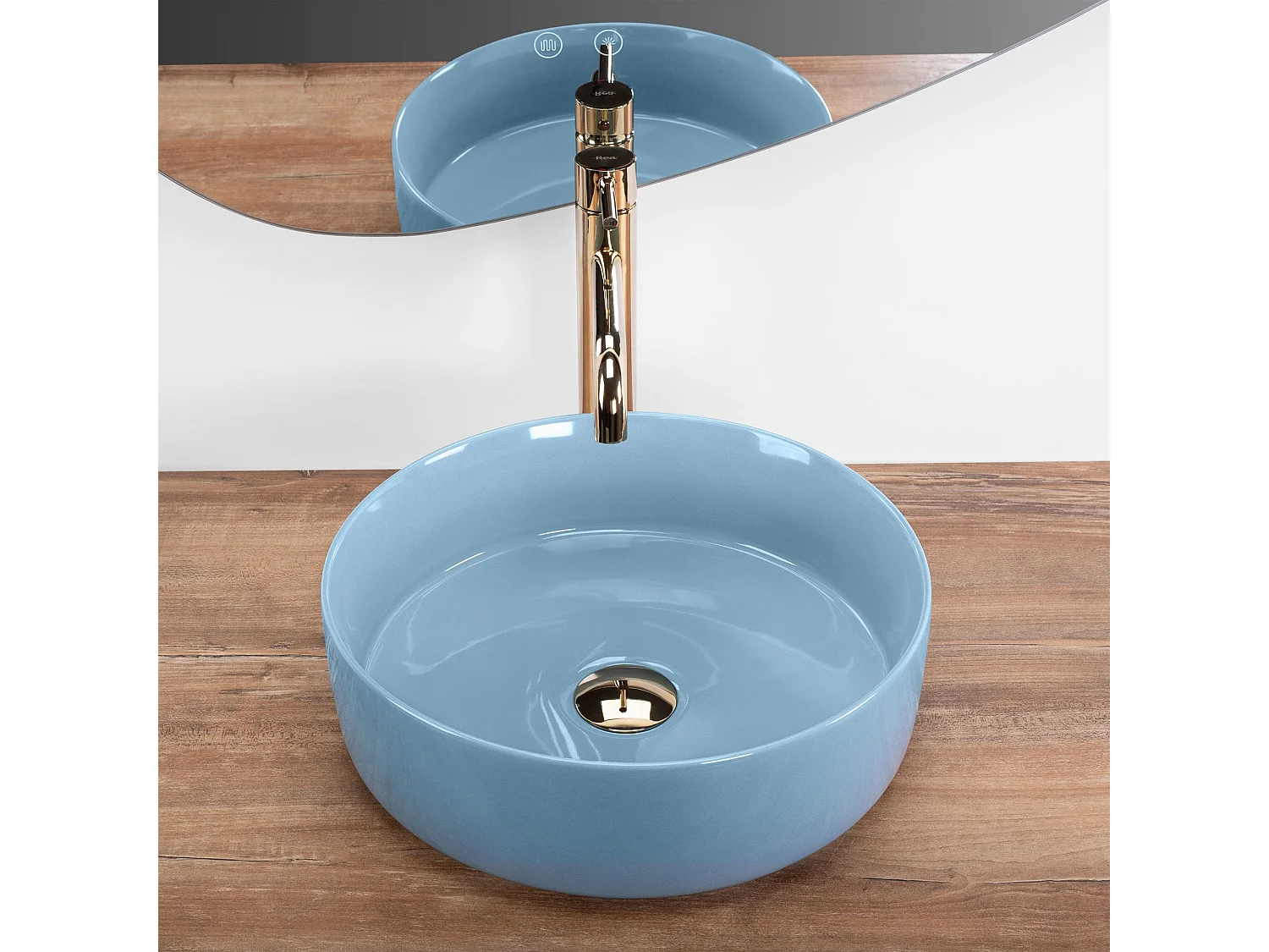 Vasque À Poser Rea Sami Blue