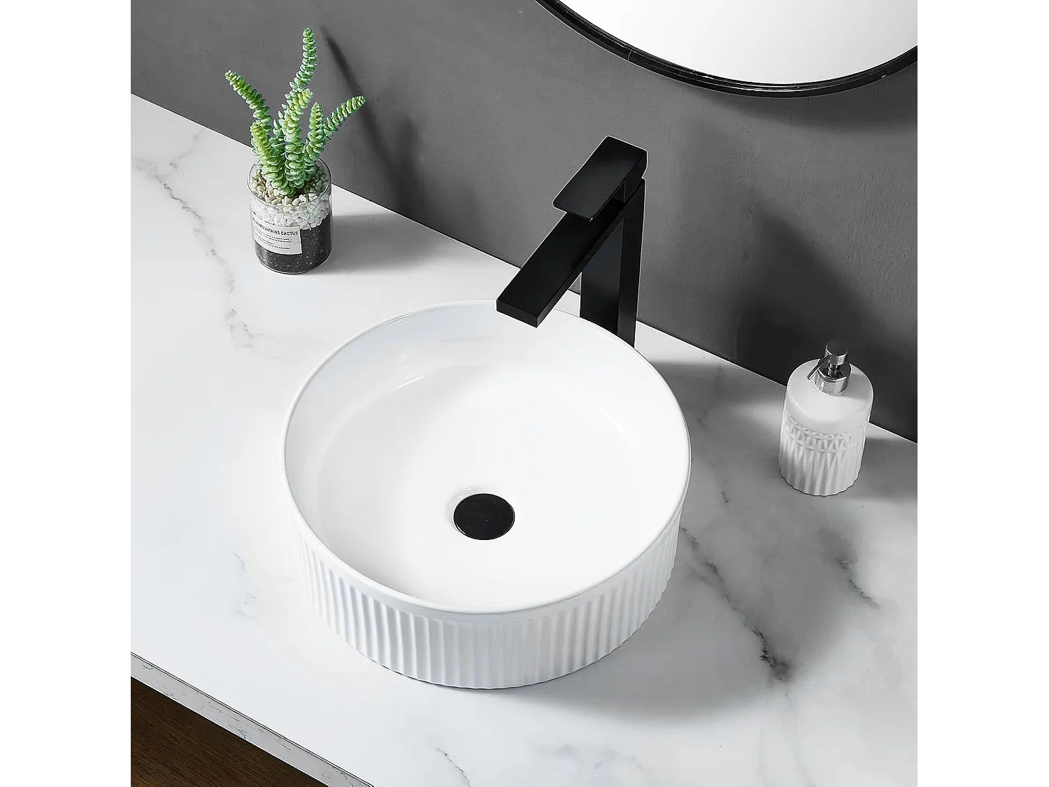 Vasque À Poser Rea Selina White