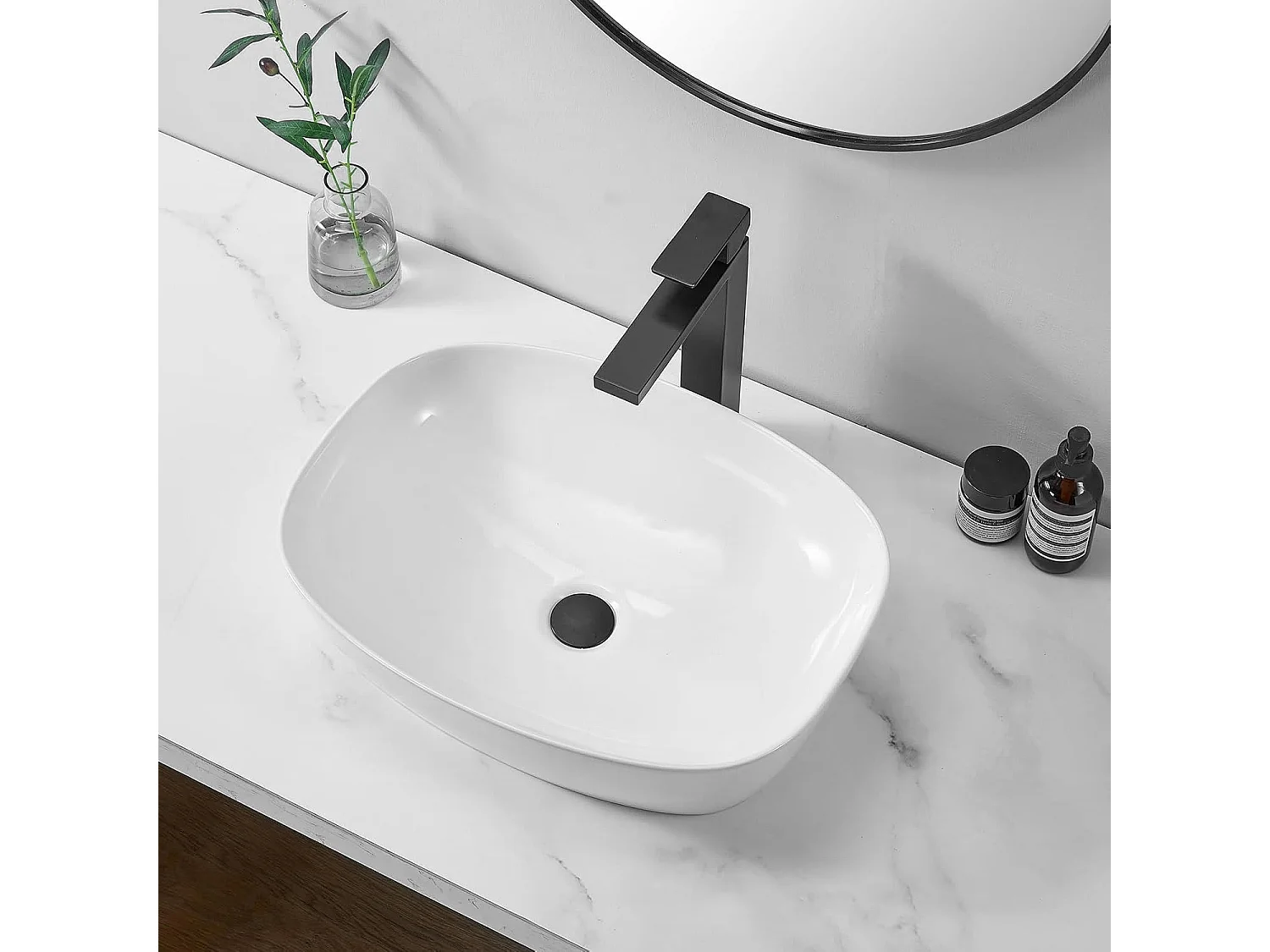 Opzetwastafel Rea Freja White