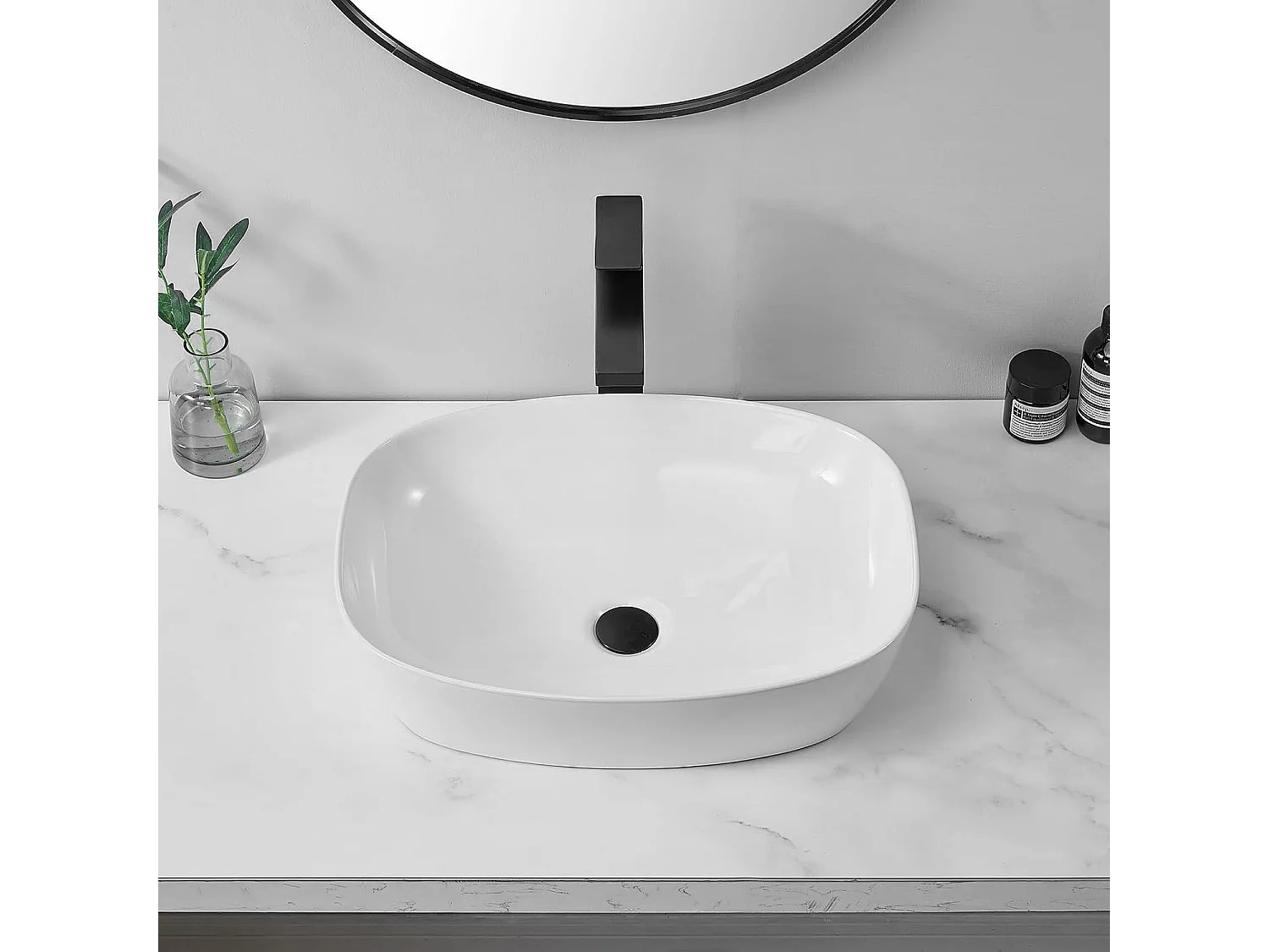 Opzetwastafel Rea Freja White