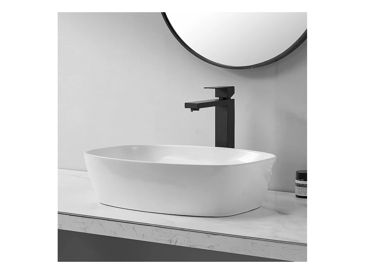 Vasque À Poser Rea Freja White