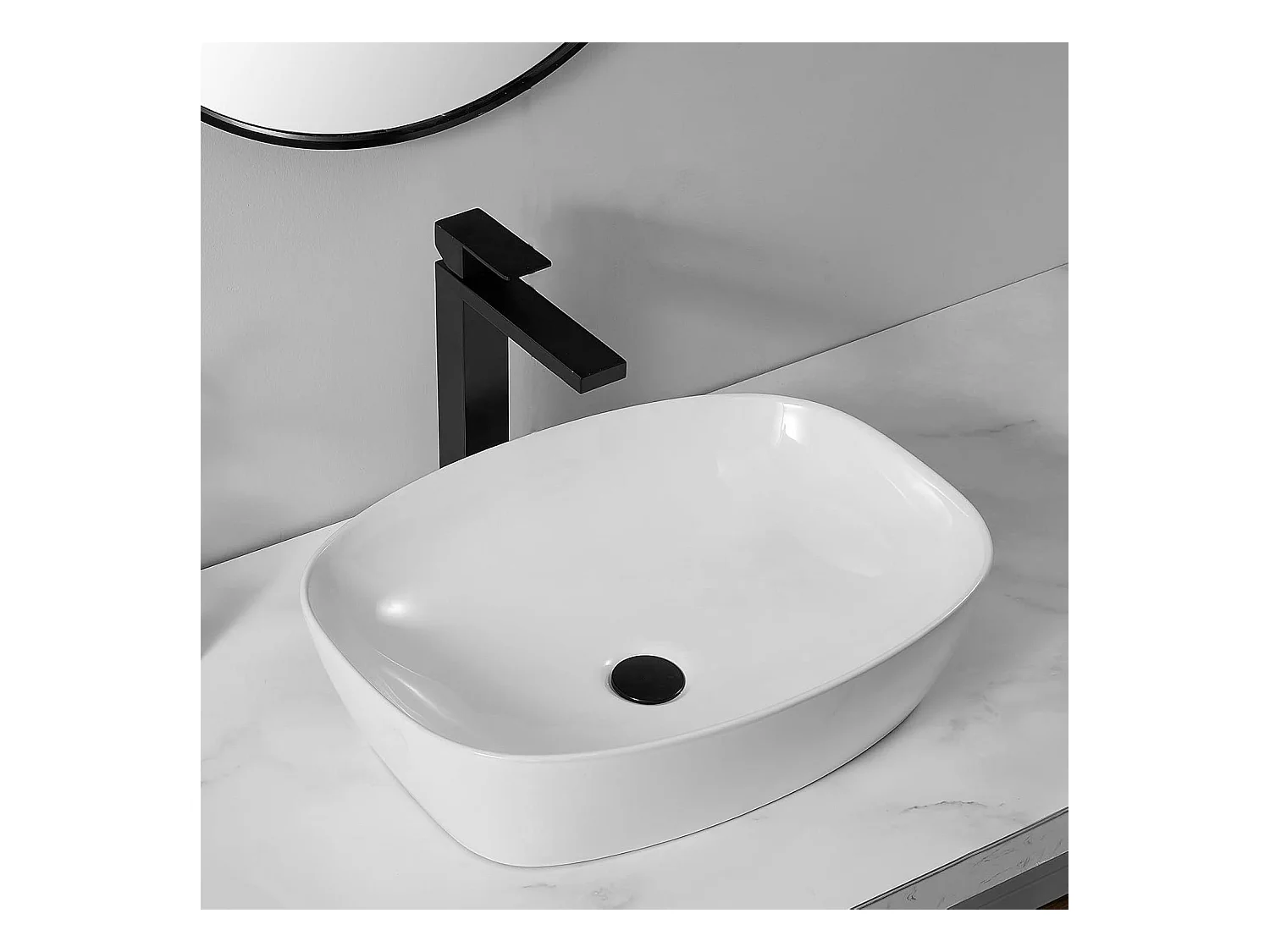 Vasque À Poser Rea Freja White