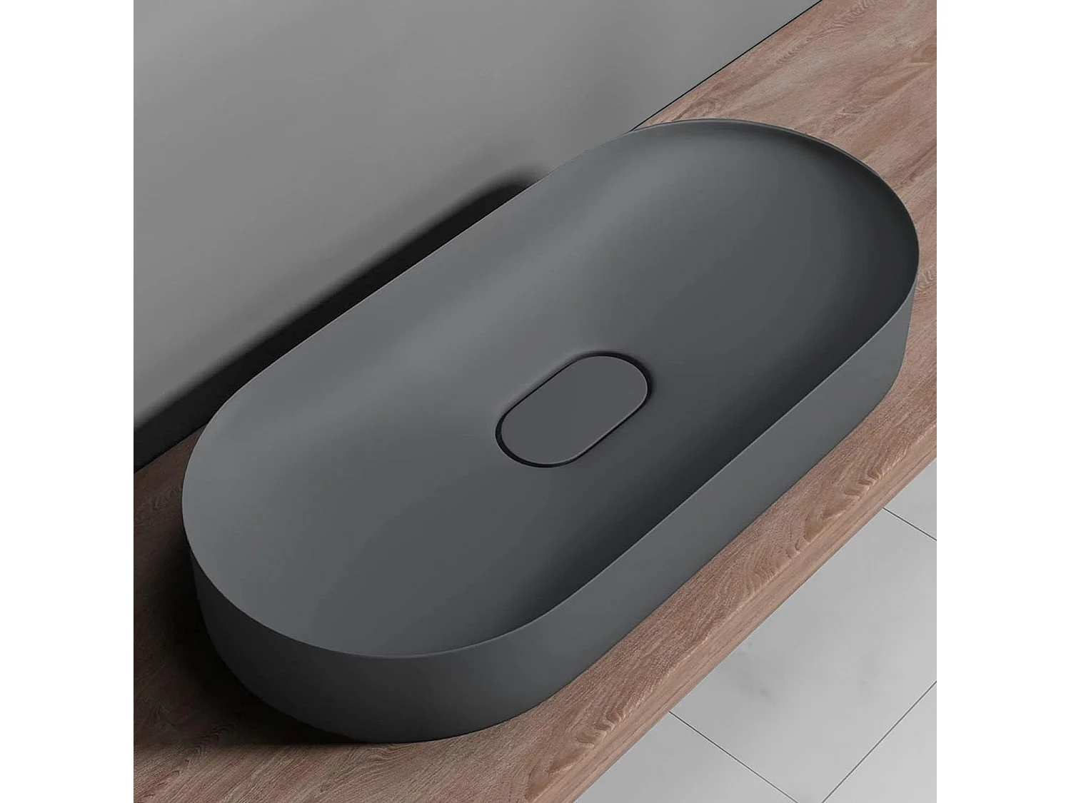 Lavabo De Conglomerado Rea Iris 71 Grey