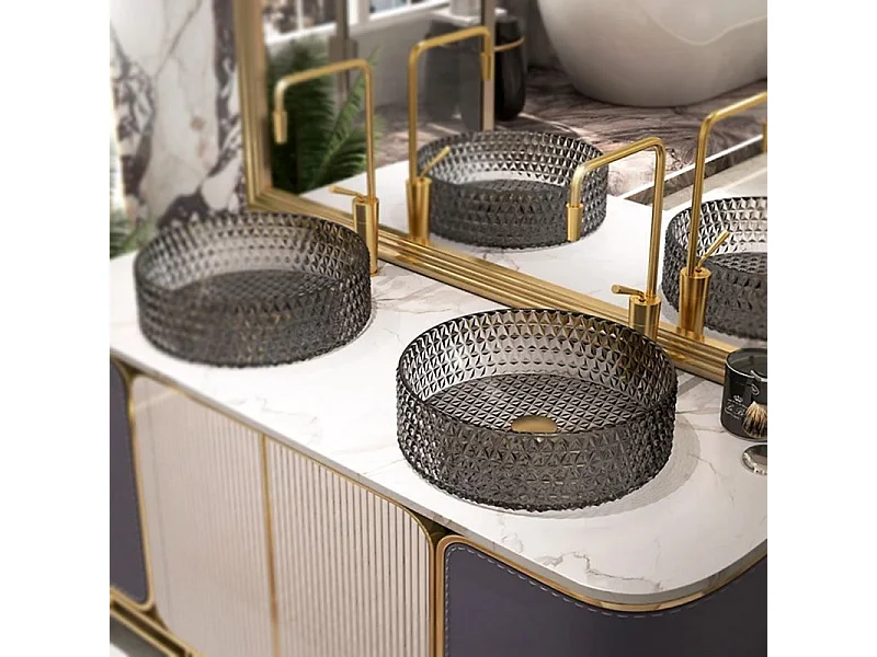 Aufsatzwaschbecken Rea Cristal 39 Grey