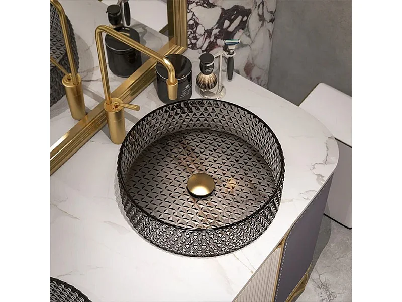 Aufsatzwaschbecken Rea Cristal 39 Grey