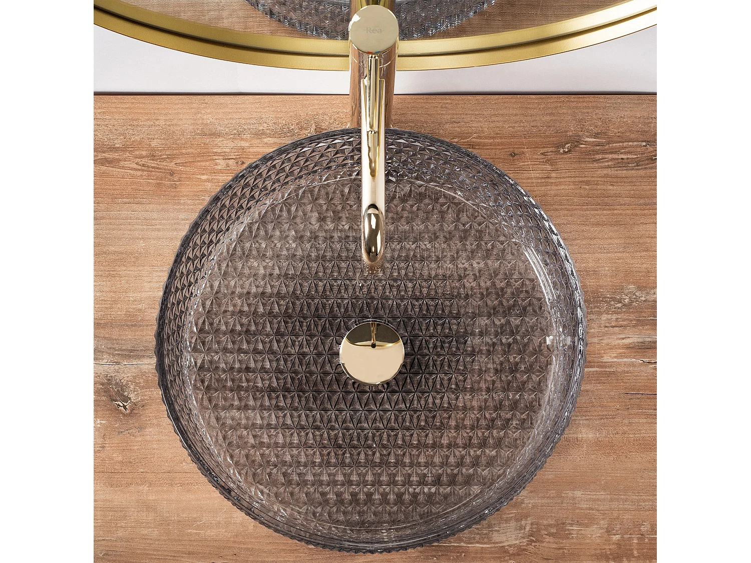 Aufsatzwaschbecken Rea Cristal 39 Grey