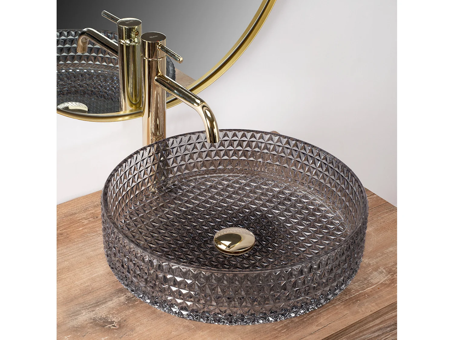 Aufsatzwaschbecken Rea Cristal 39 Grey