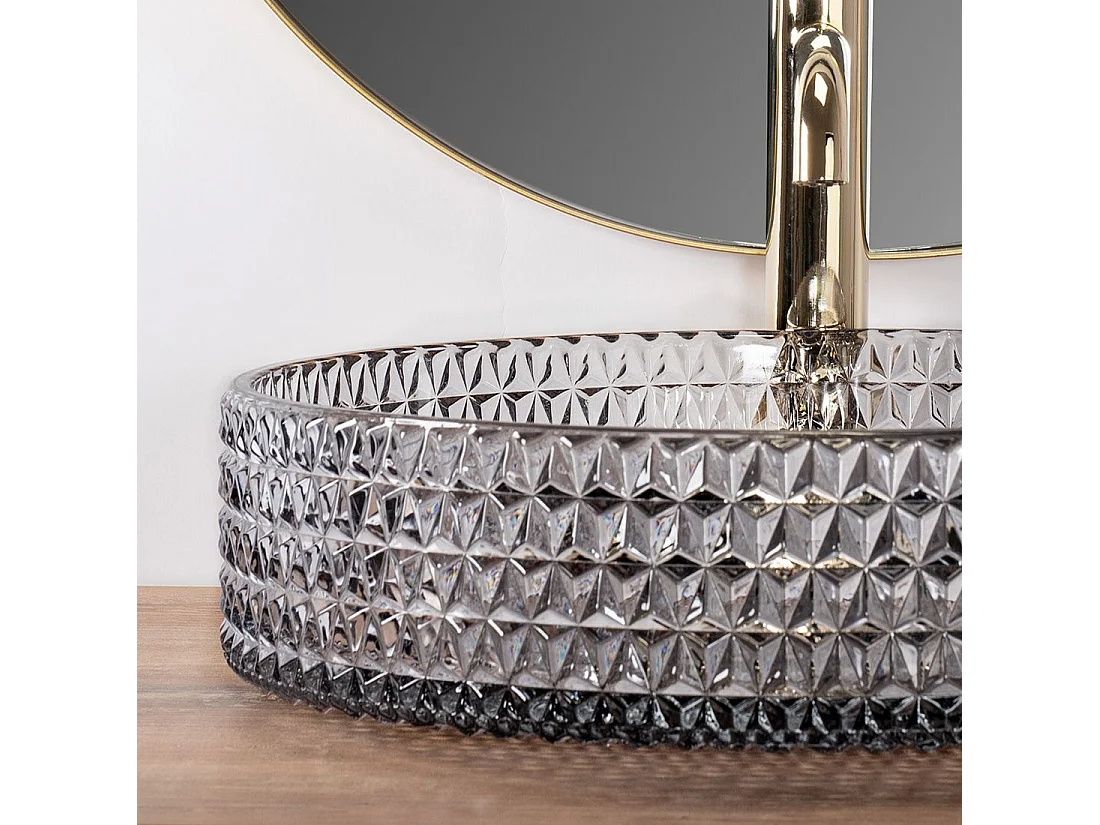 Aufsatzwaschbecken Rea Cristal 39 Grey