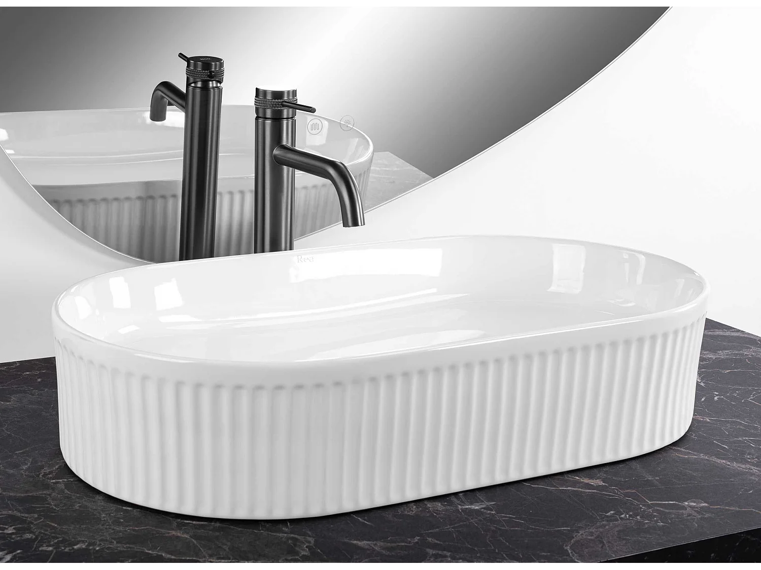 Opzetwastafel Rea Vanda 61 White