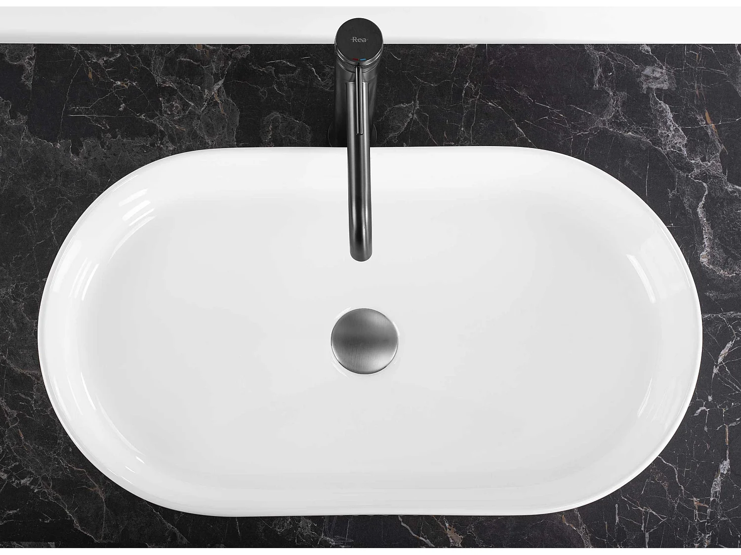 Opzetwastafel Rea Vanda 61 White