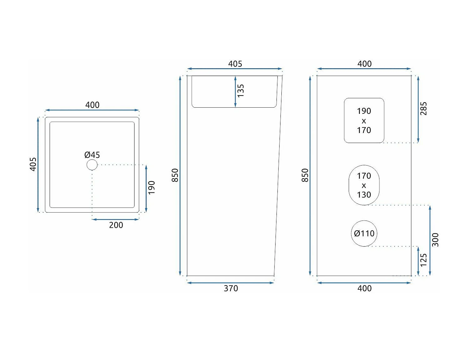 Lavabo De Pie Rea Holly White