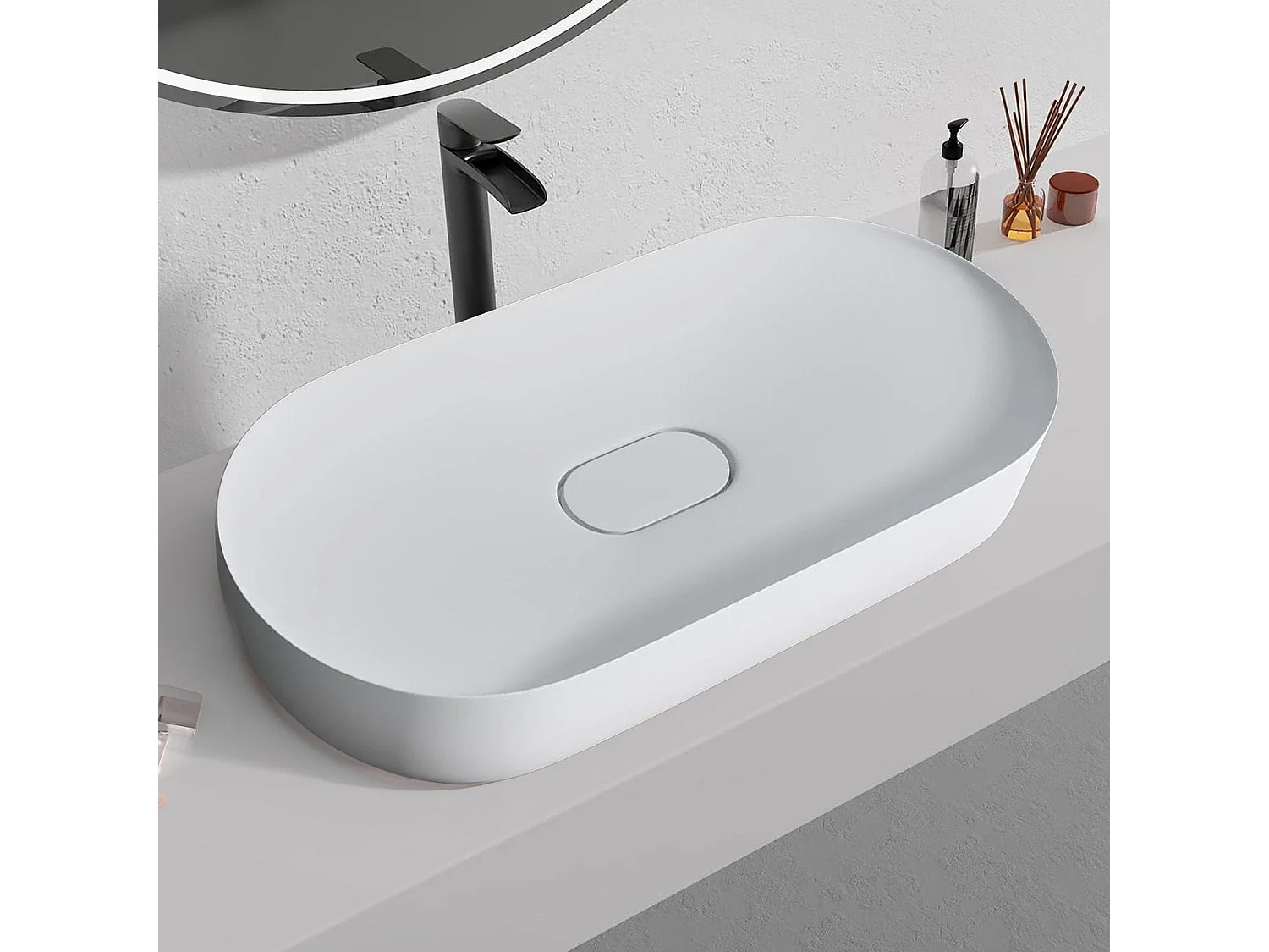 Lavatório Conglomerado Rea Iris 71 White