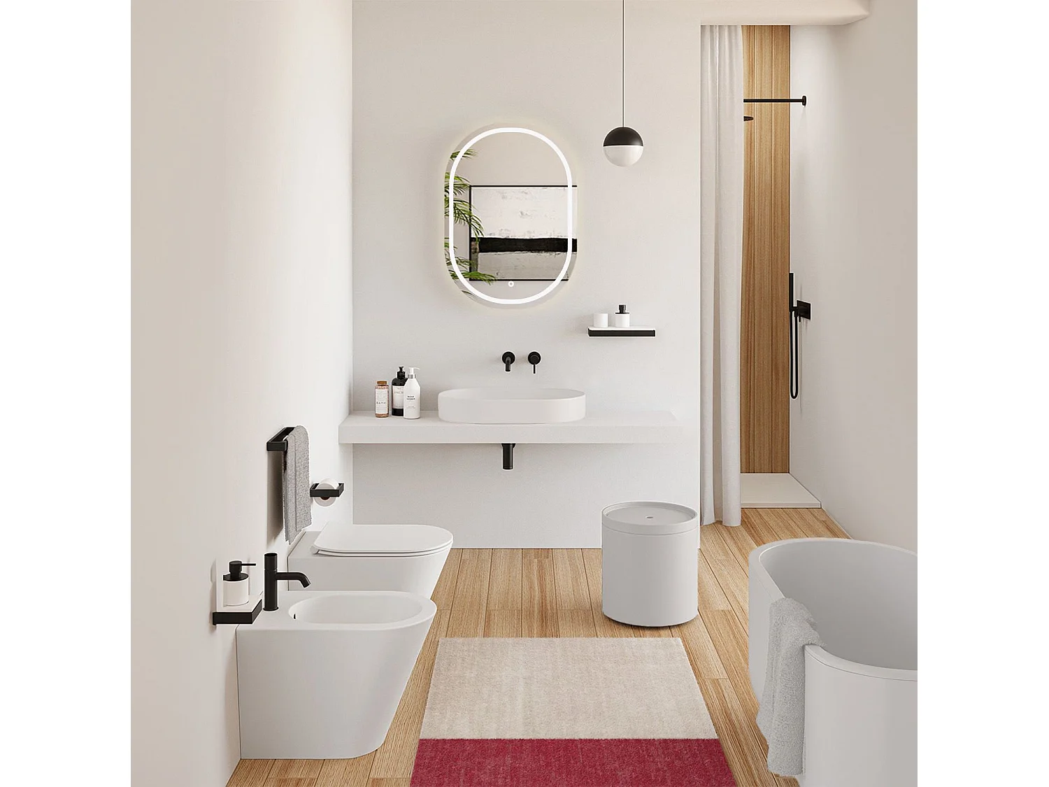 Lavatório Conglomerado Rea Iris 71 White