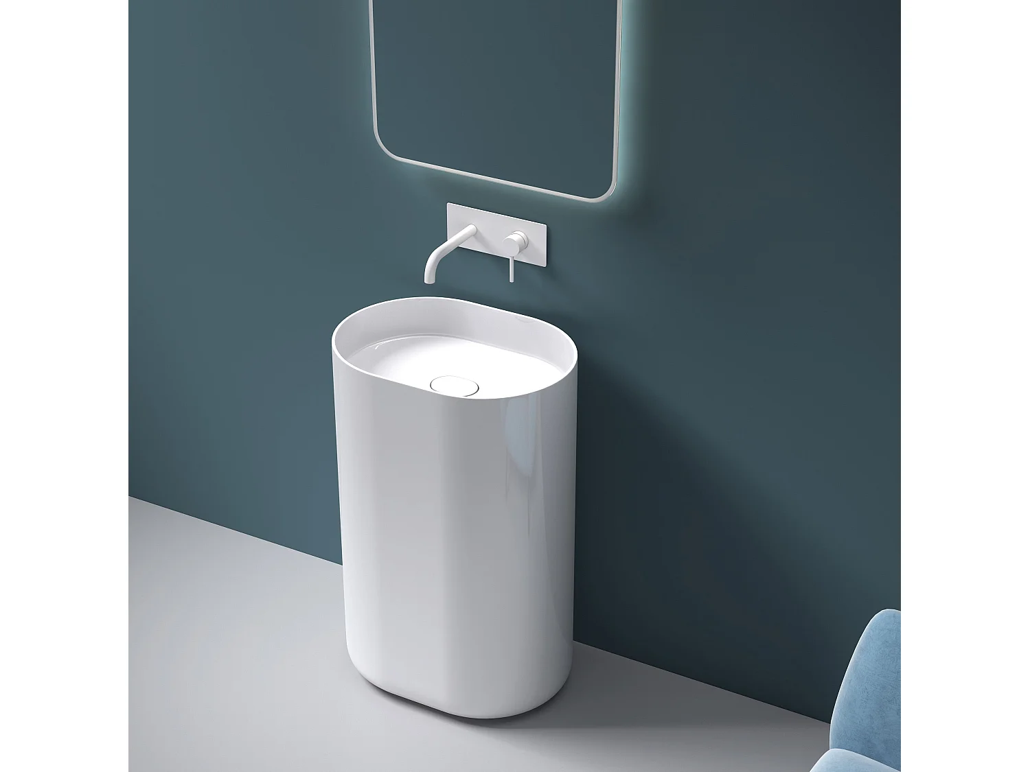 Vasque En Conglomérat Rea Dolce White