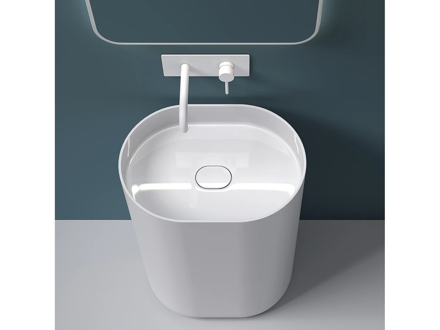 Vasque En Conglomérat Rea Dolce White