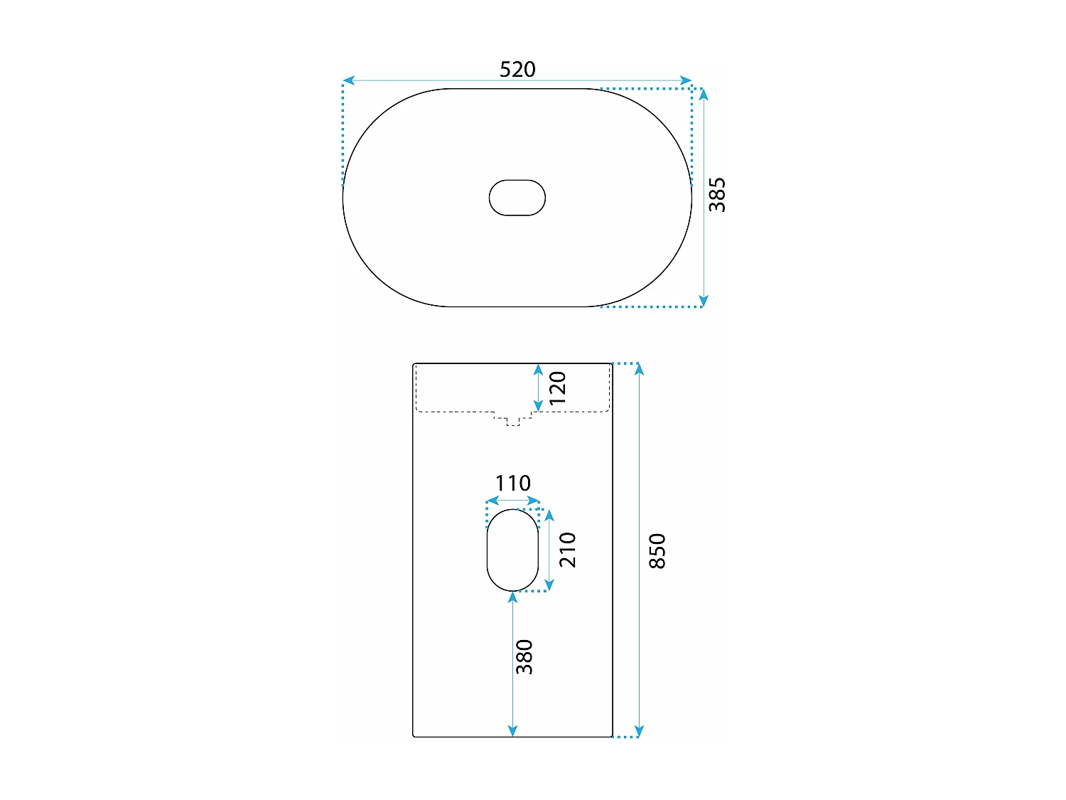 Lavatório Autônomo De Conglomerado Rea Dolce White