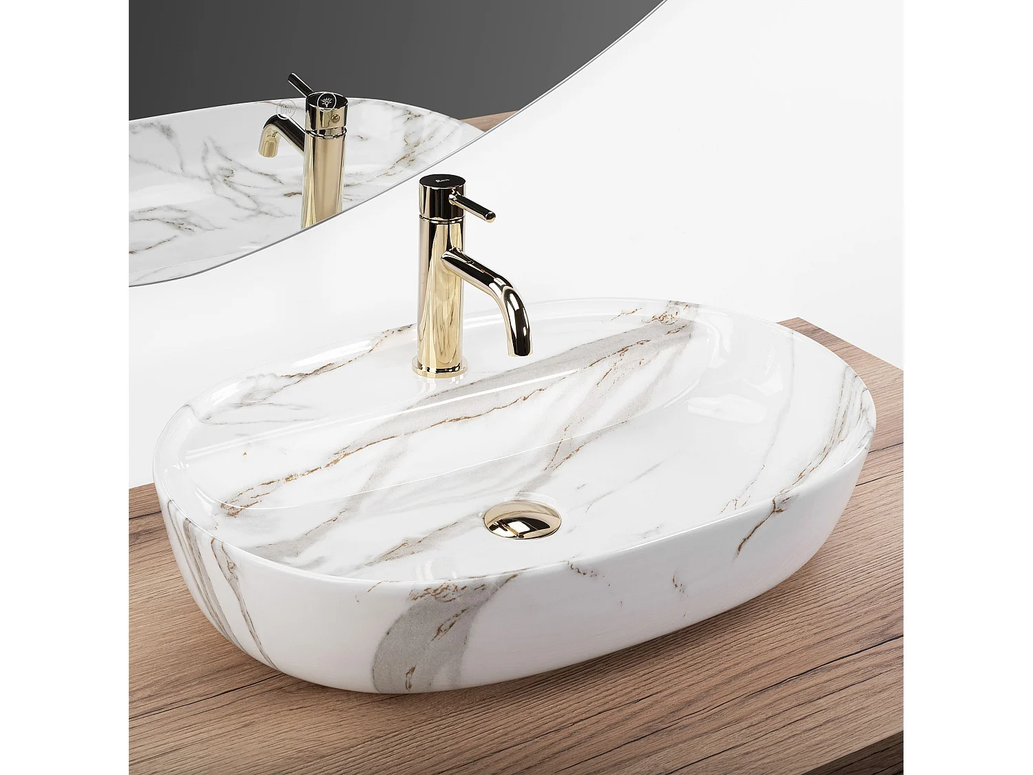 Vasque À Poser Rea Aura Beige