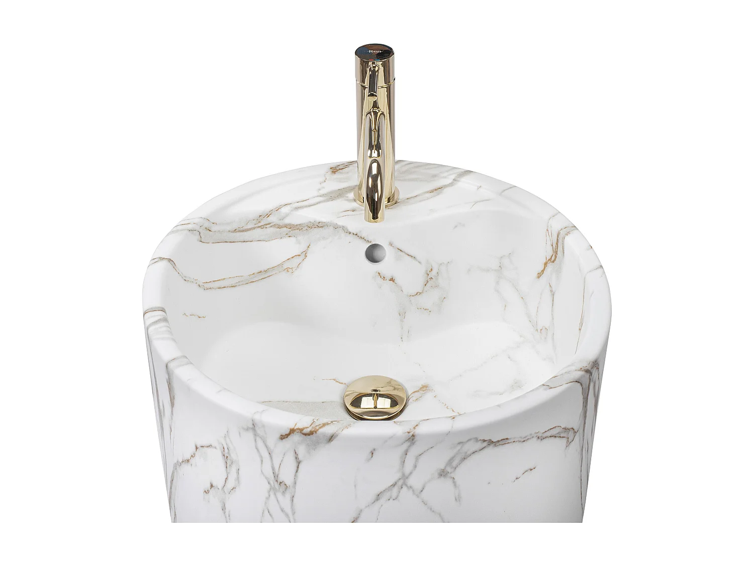 Vasque Autoportante Rea Anya Lava Matt White