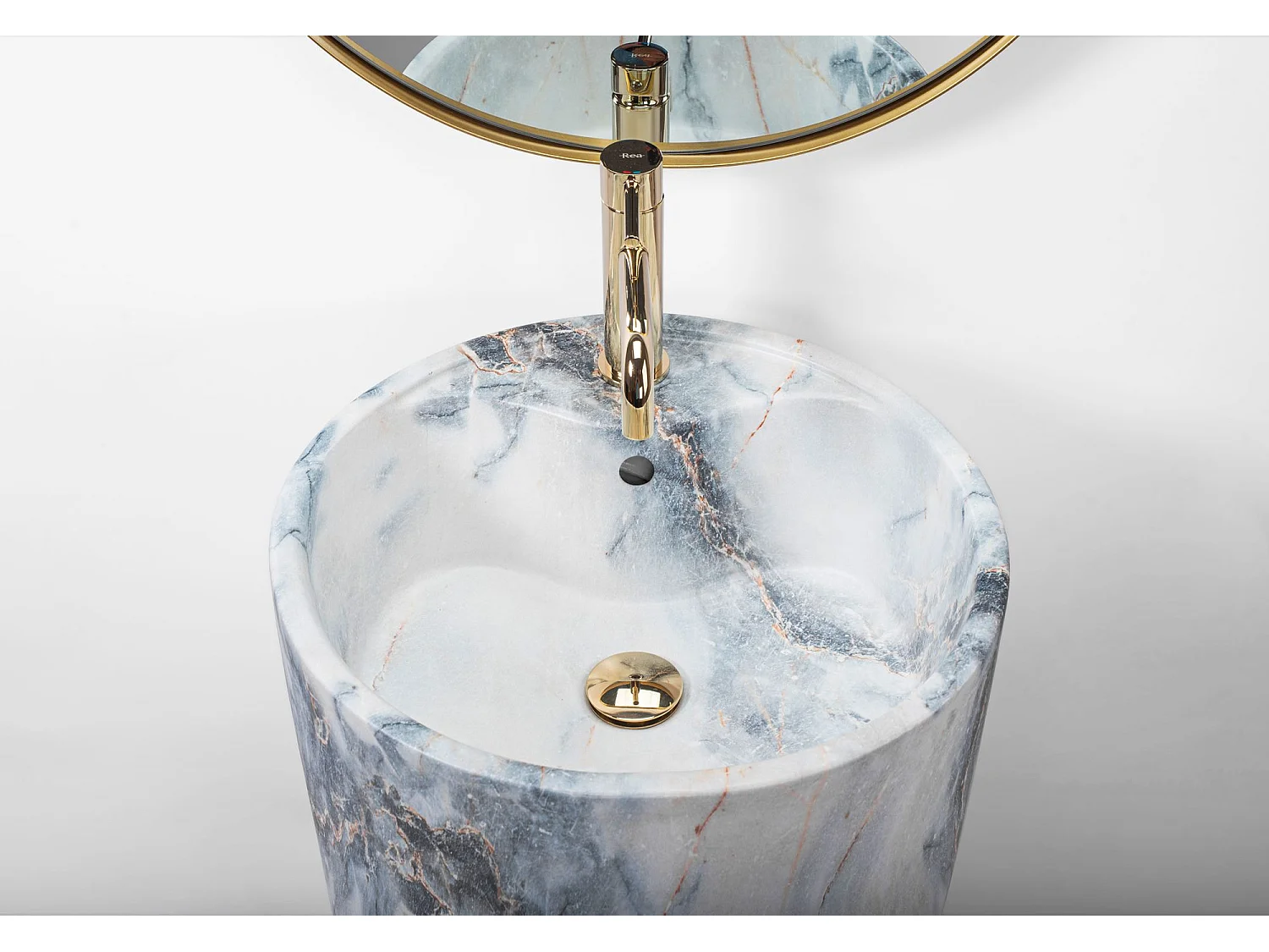 Standwaschbecken Rea Anya Granit Matt Grey