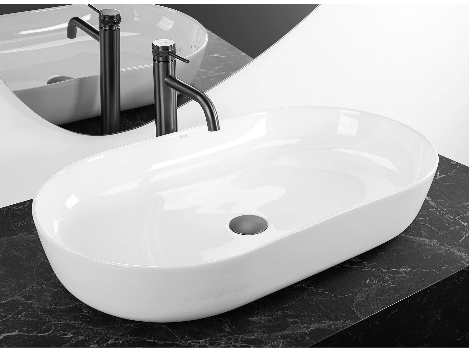 Opzetwastafel Rea Cleo 71 White