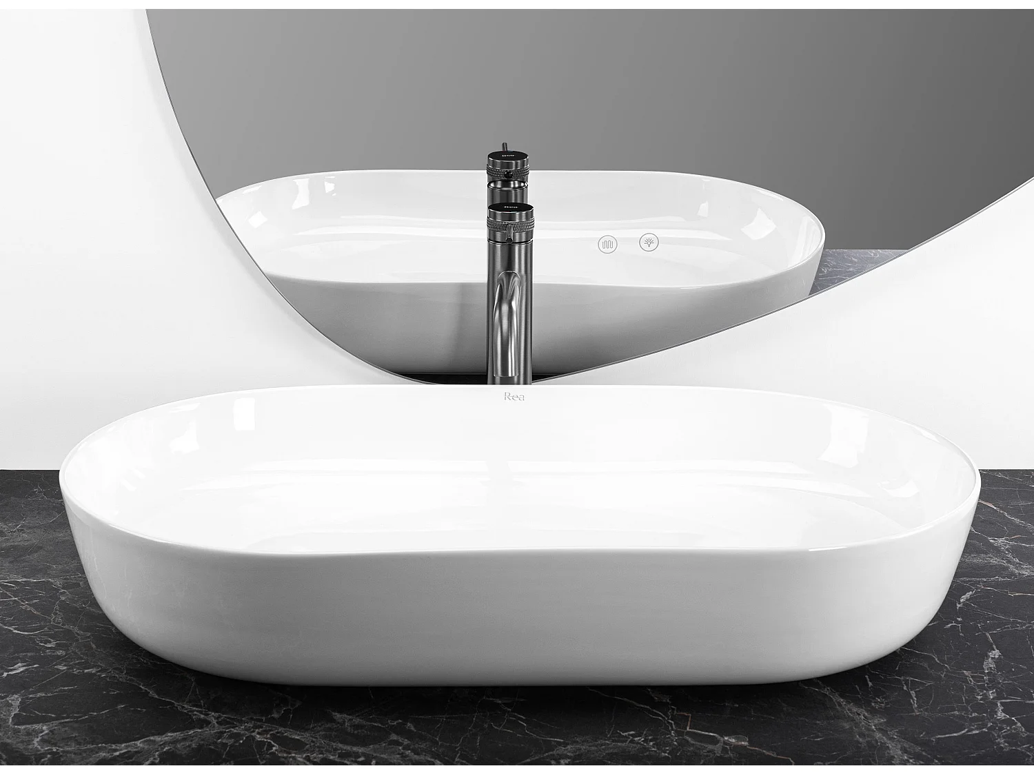 Opzetwastafel Rea Cleo 71 White