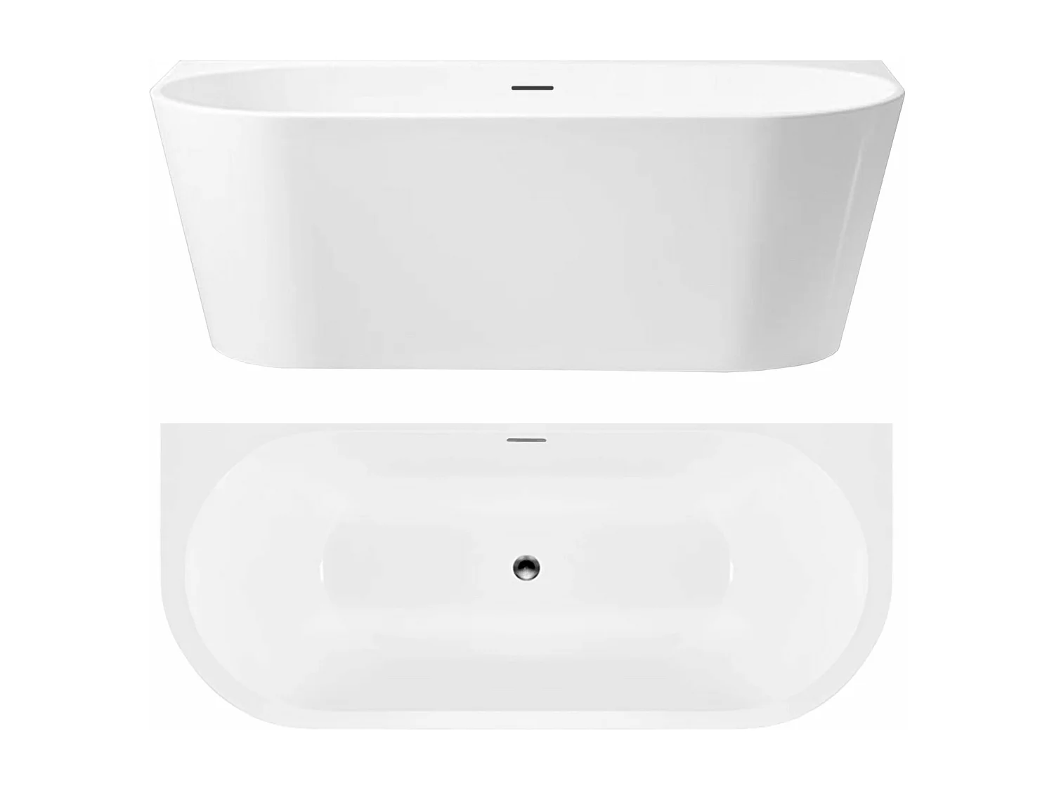 Baignoire Acrylique Murale Rea Olimpia 150 White