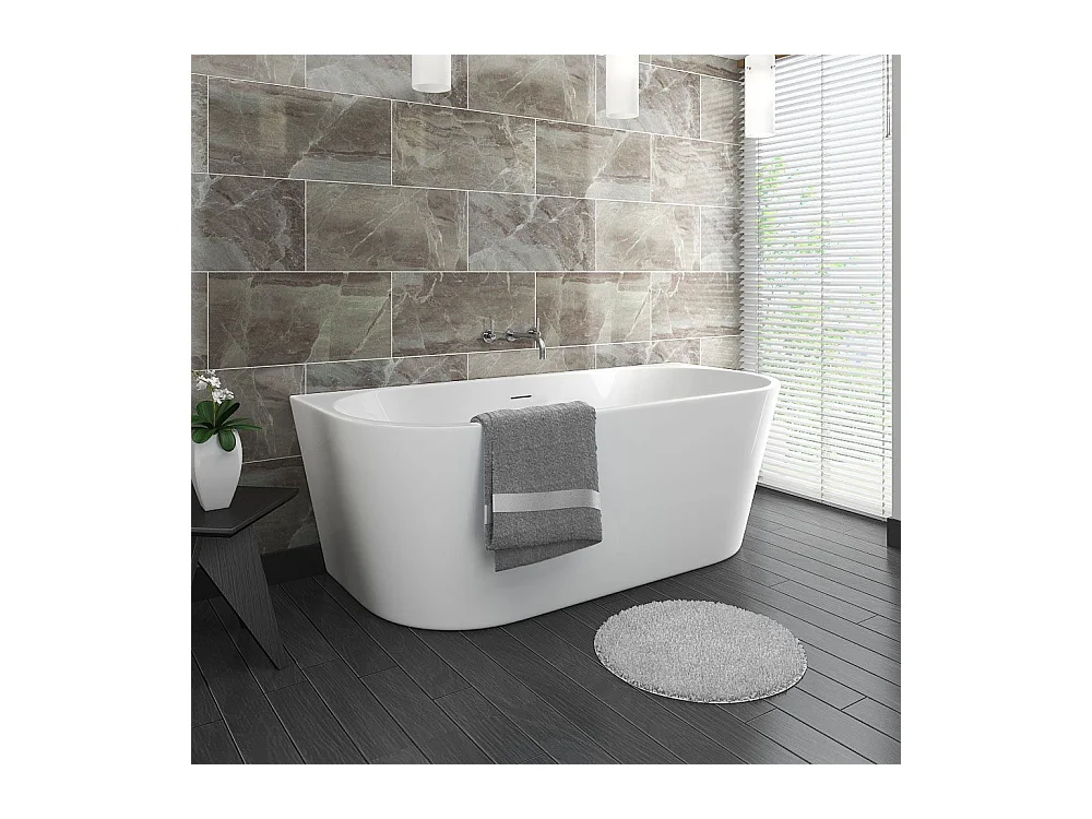 Acryl Wandmontage Badewanne Rea Capri 150 White