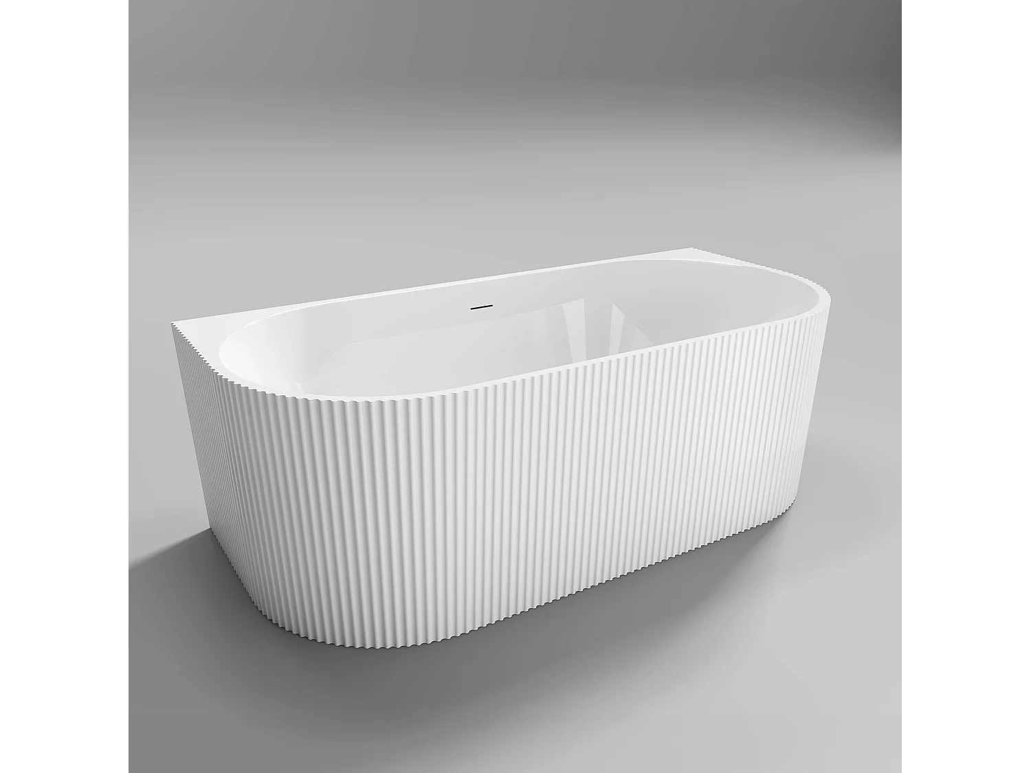 Vasca Bagno A Parete Rea Veneta 170 White