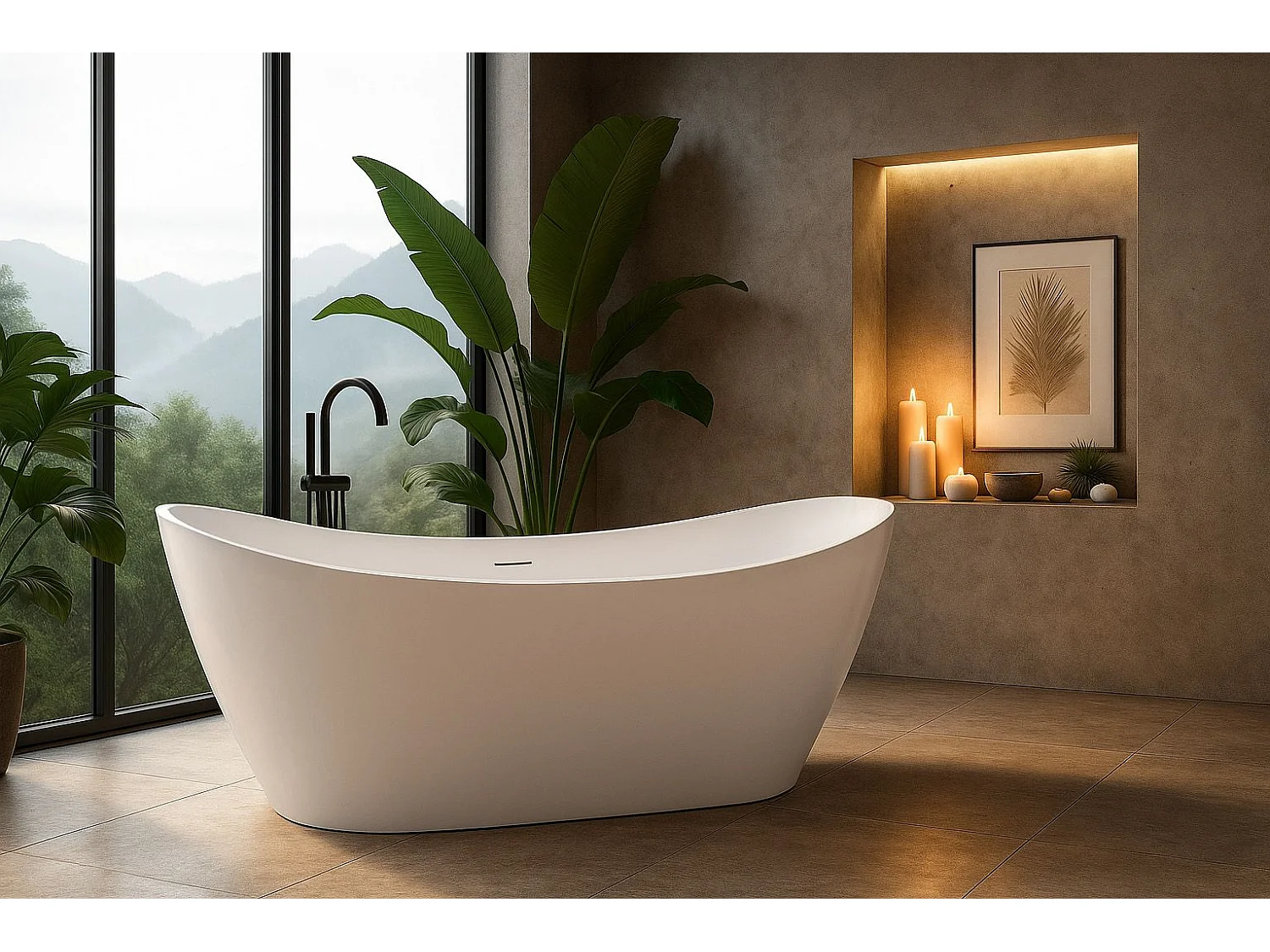 Vasca Bagno Da Terra Rea Ferrano 170 White