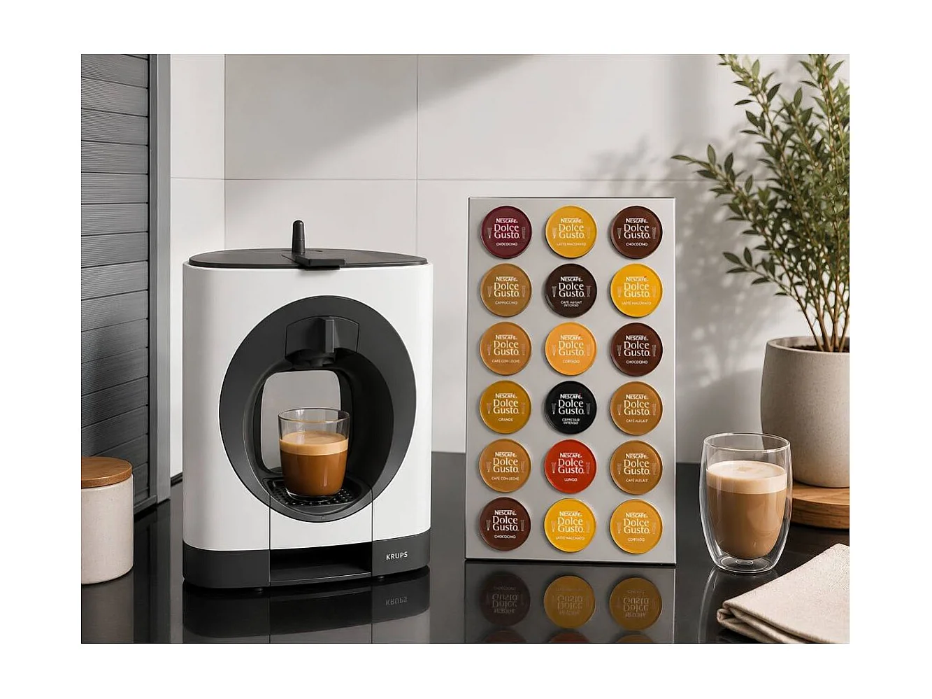 DON HIERRO - Soporte compatible con cápsulas Dolce Gusto® en inox KAPSULAS-