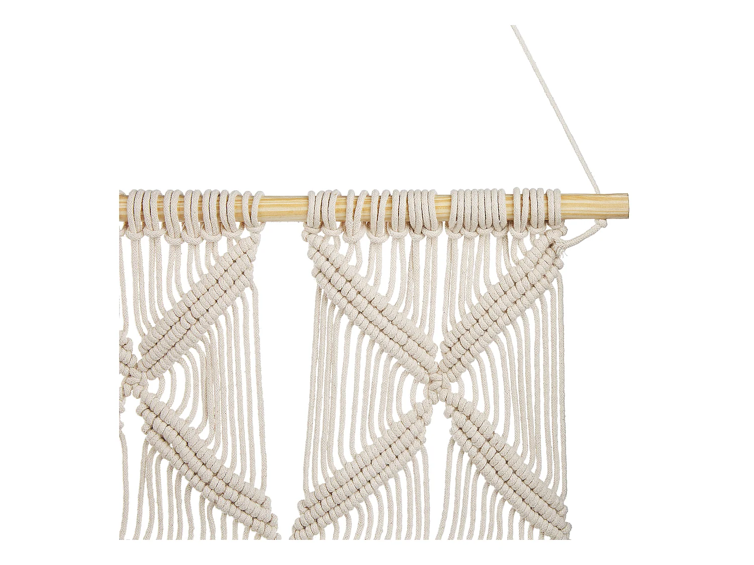 Decoración de pared de tela KALADY Algodón 141 cm Beige