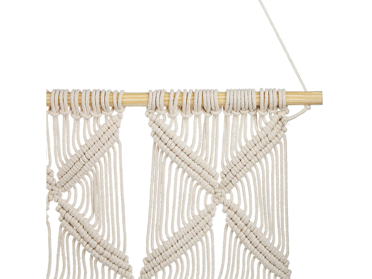 Suspension murale en tissu KALADY Coton 141 cm Beige