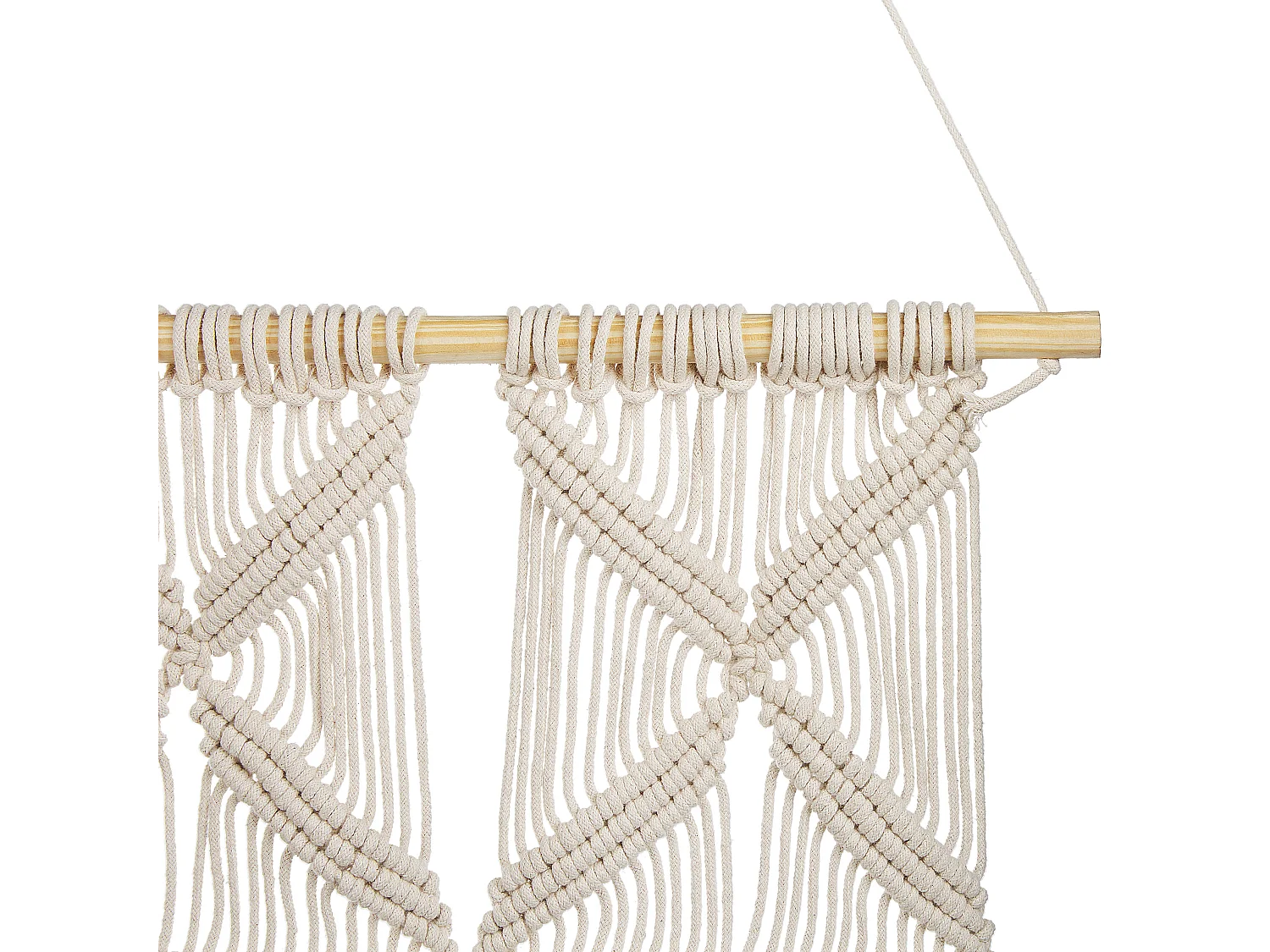 Stoffen wanddecoratie KALADY Katoen 141 cm Beige