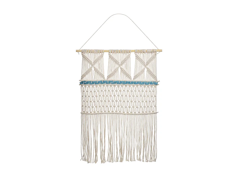 Decoração de parede em tecido KALADY Algodão 141 cm Creme