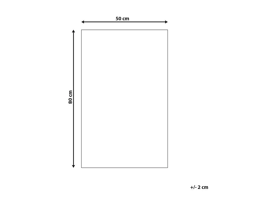 Tapete casa de banho ESME 50 x 80 cm Algodão Castanho claro