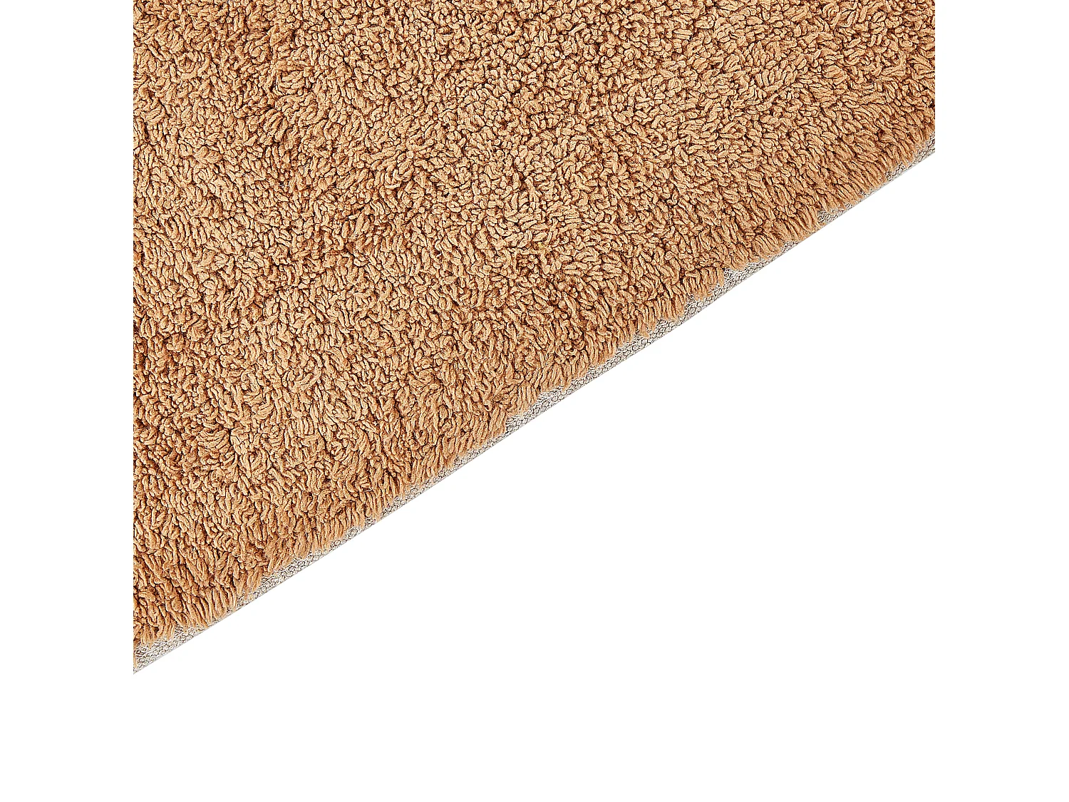 Tapete casa de banho ESME 50 x 80 cm Algodão Castanho claro