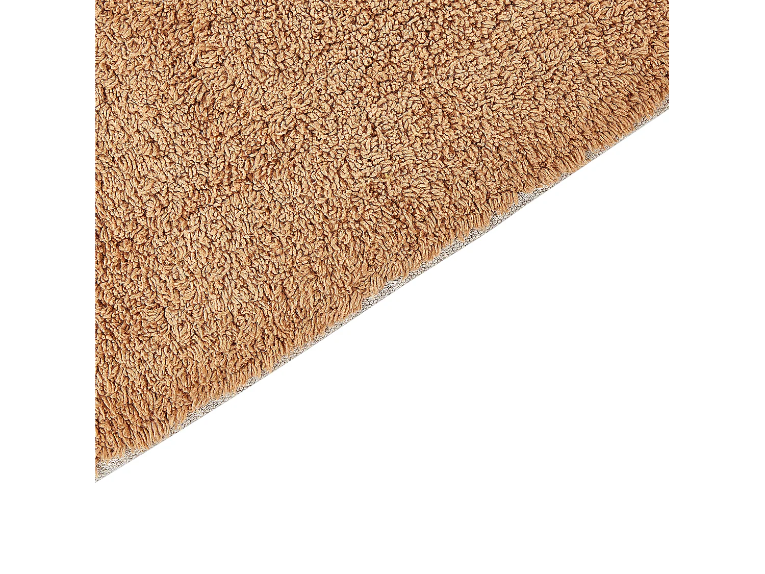 Tapete casa de banho ESME 50 x 80 cm Algodão Castanho claro