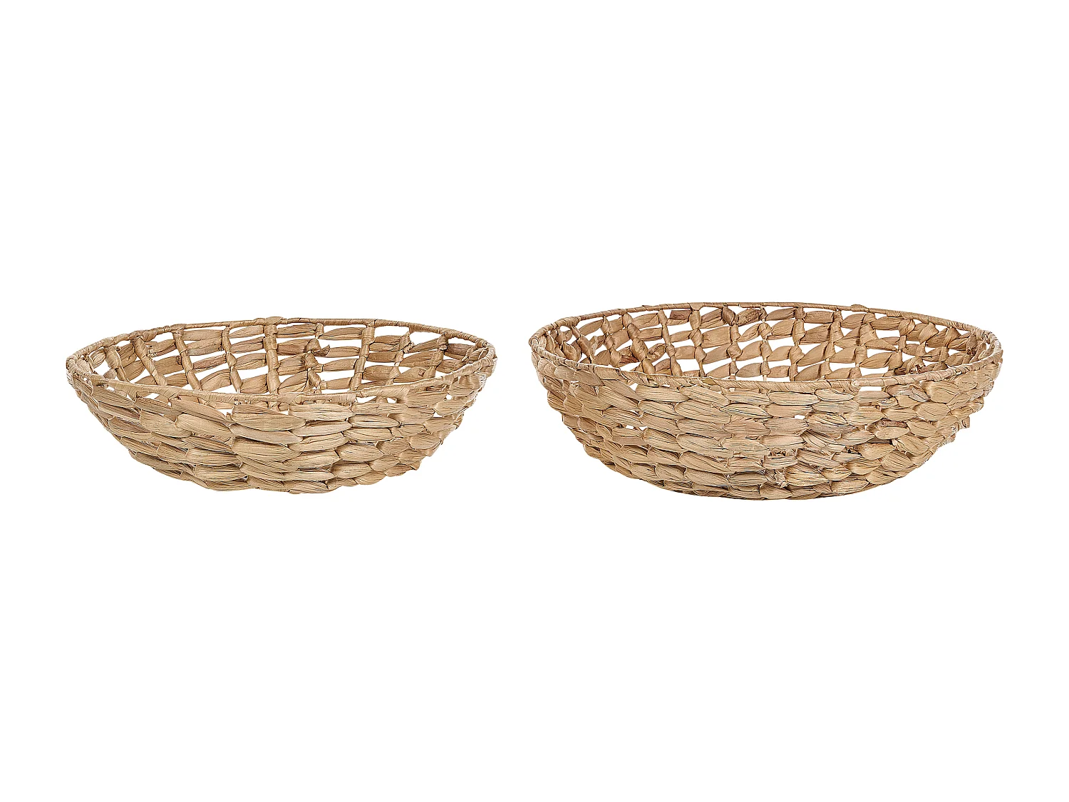 Conjunto de 2 taças decorativas DALAT Vime Natural