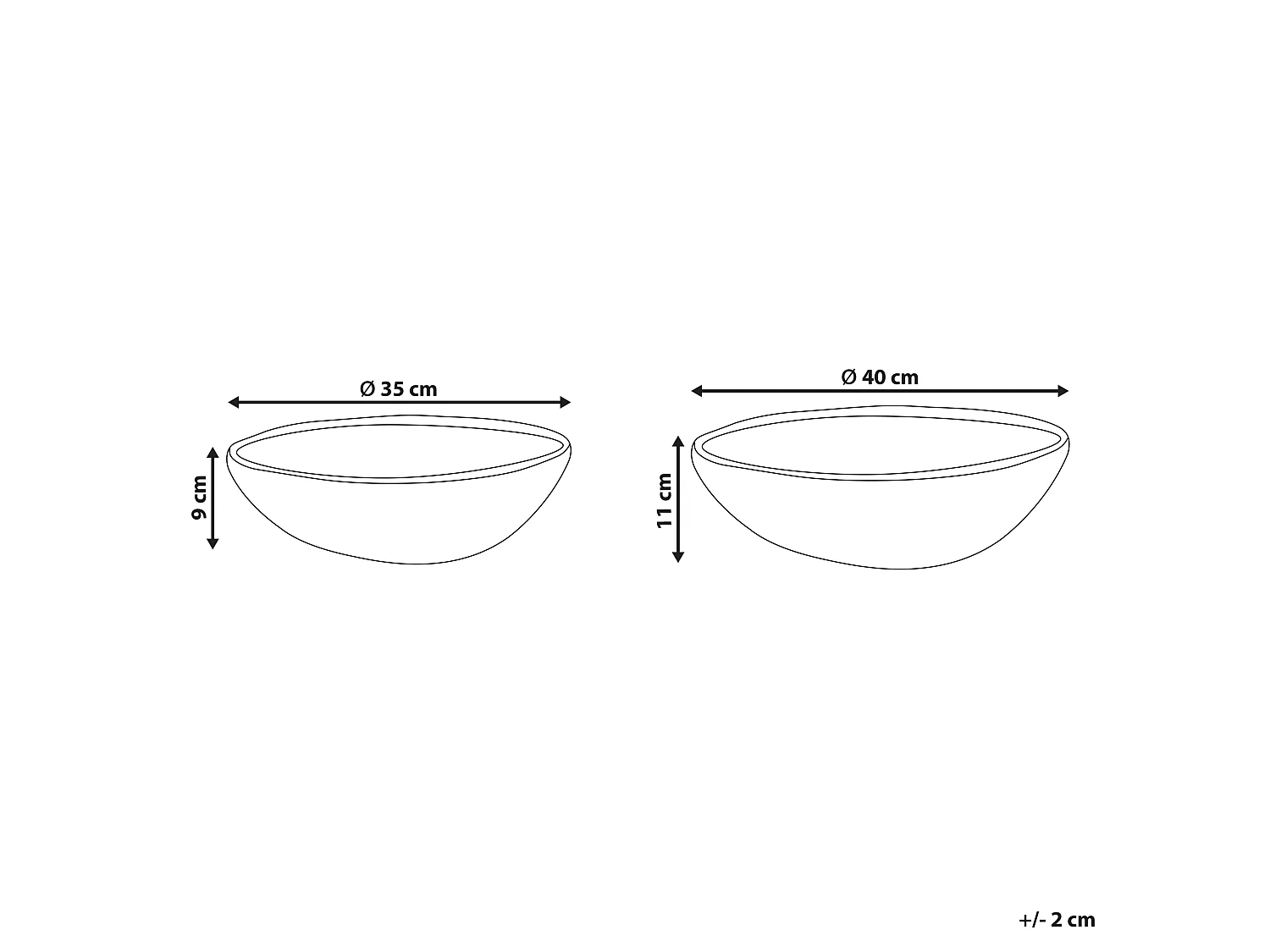 Set of 2 Bowls DALAT Wicker Natural