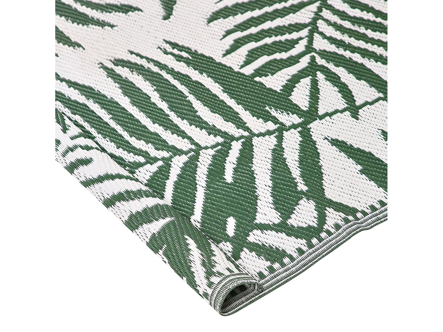 Outdoorteppich KOTA 180 x 270 cm Dunkelgrün Zweiseitig